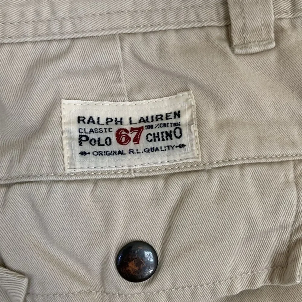 Polo Ralph Lauren‎ Youth Cargo Shorts Size 12 Khaki Tan Long Classic